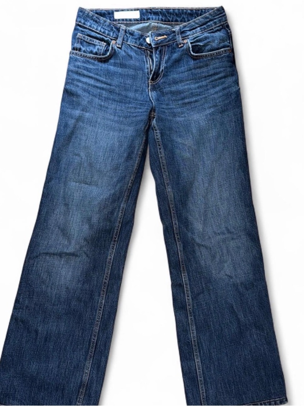 Zara Dark Blue Low-Rise Denim Jeans